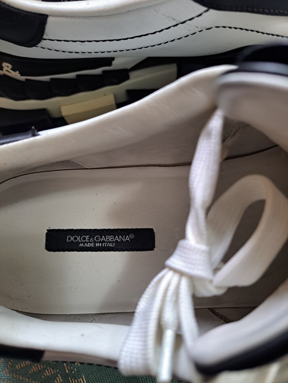 DOLCE & GABBANA Leather  Shoes US 10.0 Chunky Sole Made in Italy  Preowened.... - Picture 6 of 10